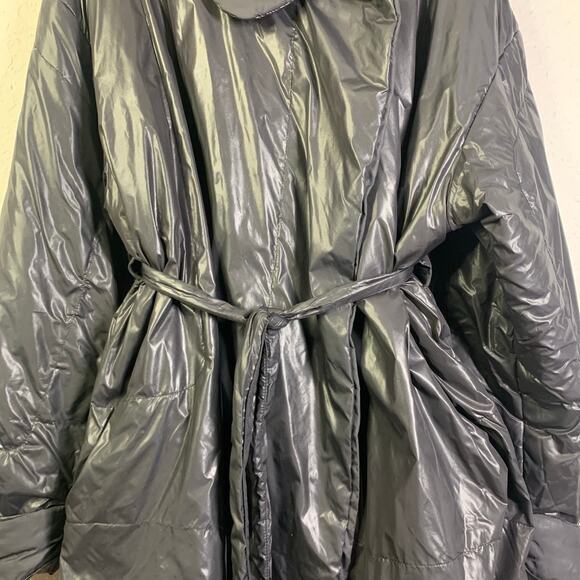 NORMA KAMALI Coat 2X Sleeping Bag Car Coat Puffer Packable Belted Snap Closure - Picture 8 of 16
